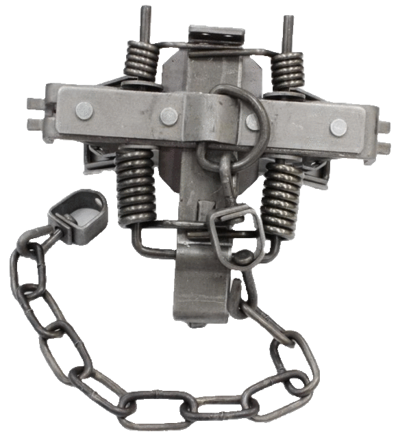 Duke #2 Square Jaw 4x4 Offset Coil Spring Trap