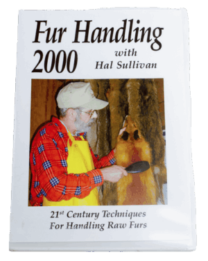 Book cover shows a man demonstrating skinning, titled "Hal Sullivan - Fur Handling 2000.