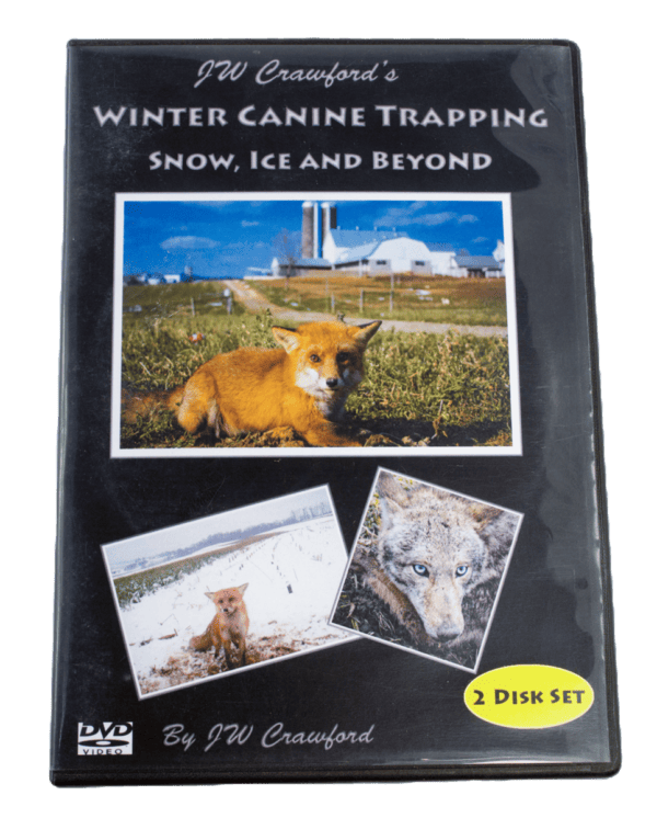 J.W. Crawford - Winter Canine Trapping: Snow, Ice and Beyond DVD showcases trapping skills with foxes, wolves, and winter scenery.