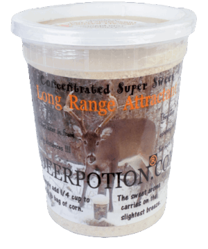 Deer Potion": Includes a deer image and instructions for long-range attraction use.
