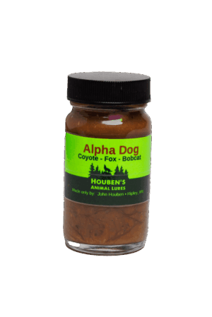 Houben's Alpha Dog Coyote Gland/Call Lure for coyote, fox, & bobcat. Made in Ripley, WV.