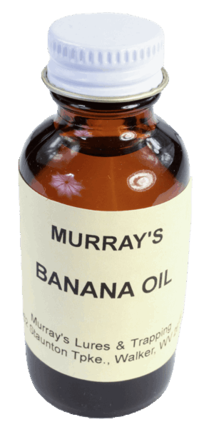 Murray's Banana Oil: a brown essential oil in a bottle with a white cap.
