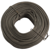 A coiled roll of Trapper's Tie Wire with metallic loops securing it.