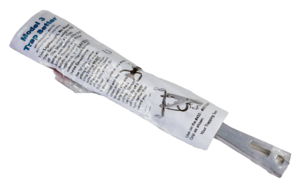 Sleepy Creek Model #3 Trap Setter comes with packaging featuring clear instructions and cover illustrations.