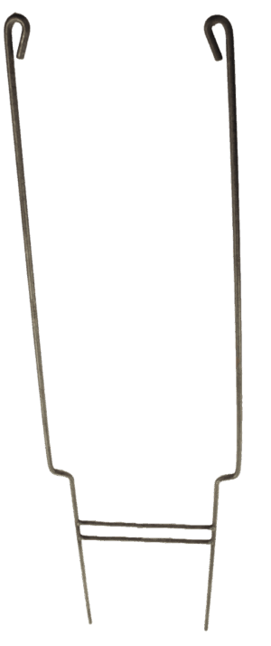 #330 Deep Channel Stabilizer: U-shaped metal plate hanger with adjustable springs and built-in trap stabilizer.