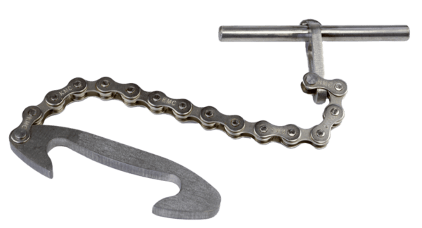 The Body Grip Safety Setter is a metal chain whip tool with a hook and T-handle for turning cassettes or gears.