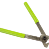 Ron's J-Hook Pliers with bright green handles, perfect for trap tools, on a white background.