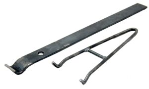Two metal tools are shown: a trap setter with a hooked end and an MB650 Trap Setter featuring two hooks.