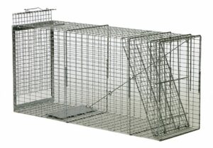 The Safeguard Box Trap #52860 safely captures small animals with its spring-loaded door.