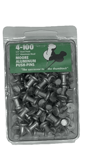 Moore Aluminum Push Pins